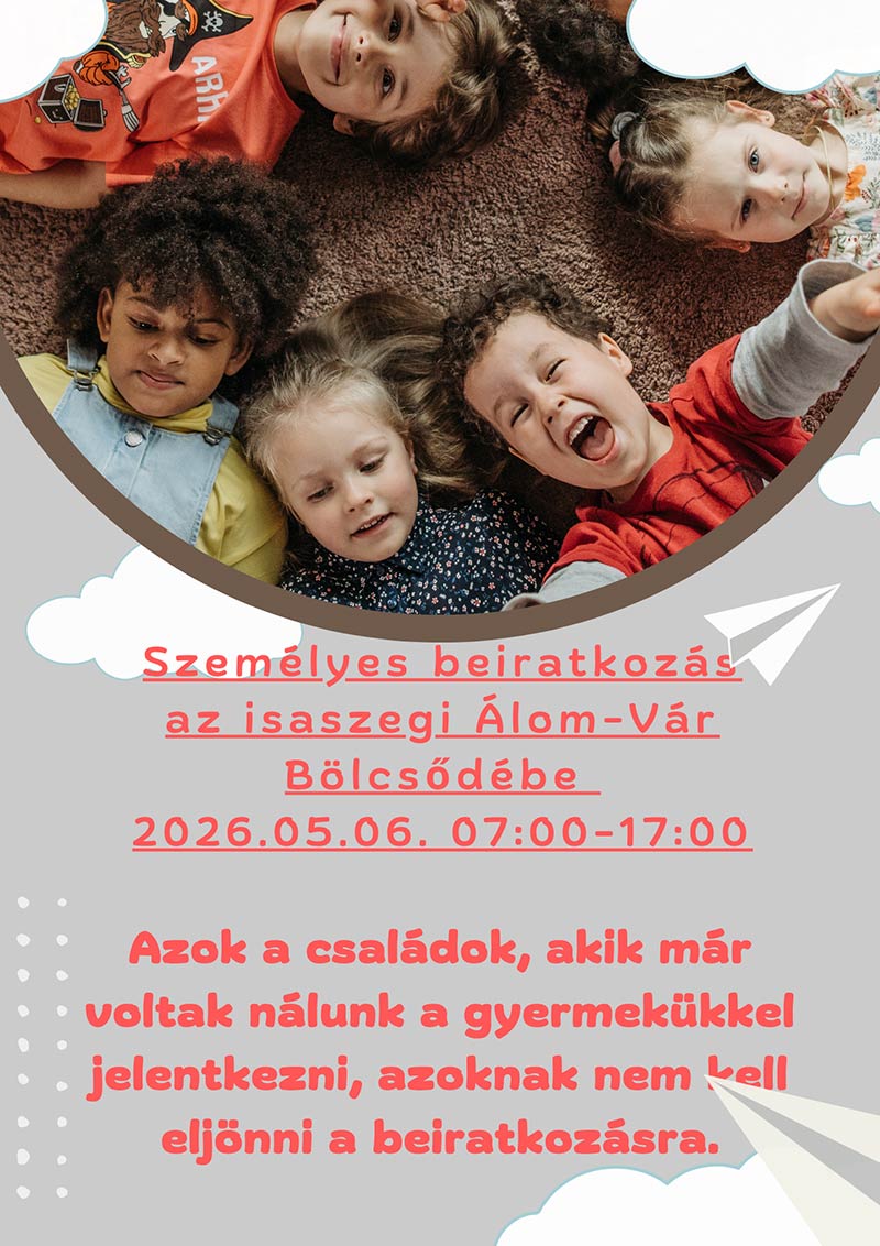 Álom-Vár Bölcsőde beiratkozás